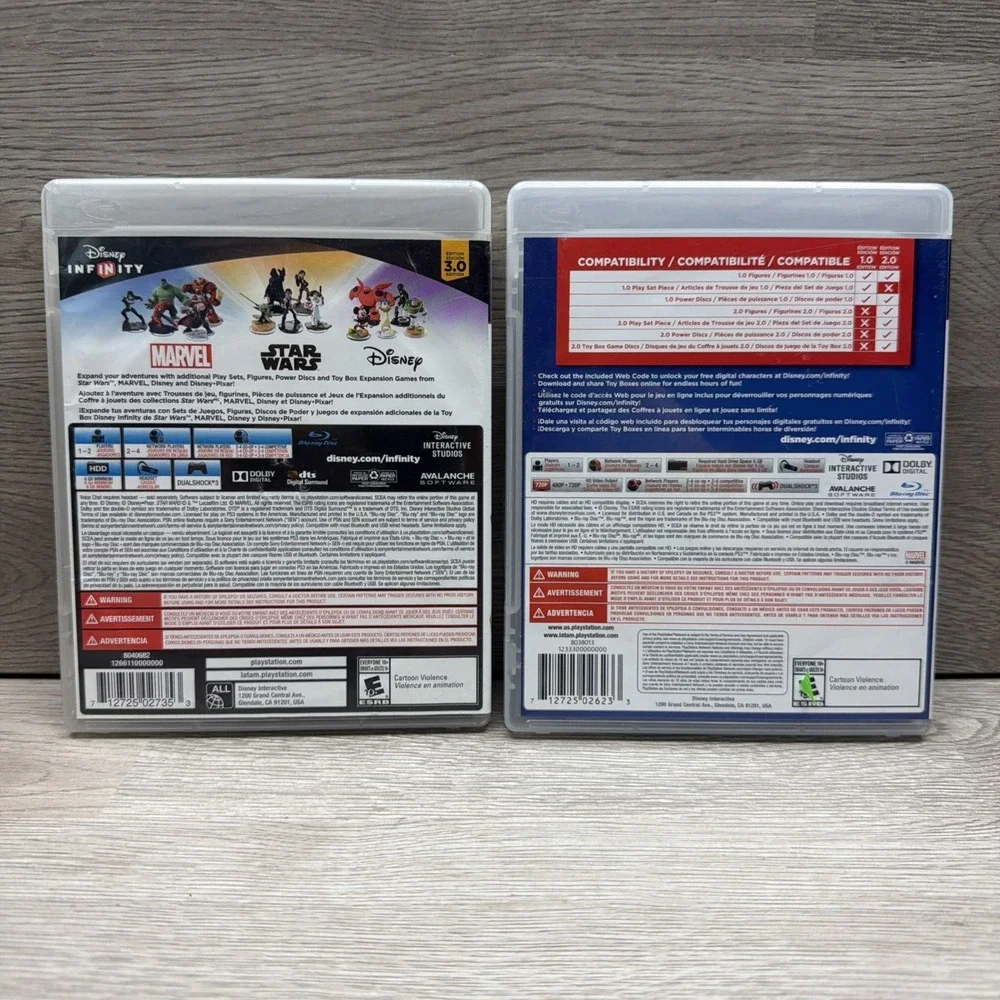PlayStation‎ PS3 Disney Infinity 2.0 And 3.0 Complete W/ Manuals Tested